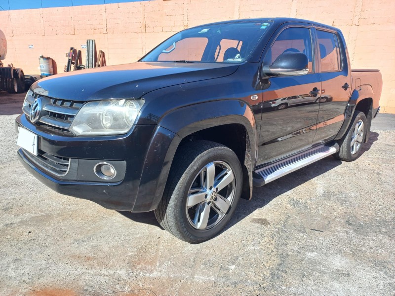 Volkswagen Amarok Highline CD 2.0 16V TDI 4x4 Diesel Automático 2012 – Preta – Funcionando