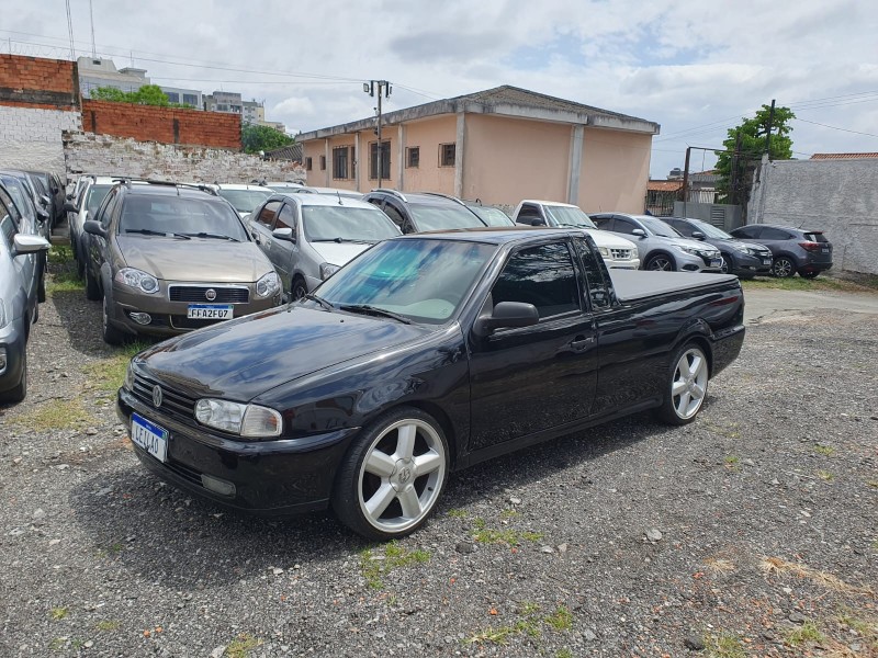 VW Saveiro CL 1.8 Mi 1999 – Preta – Álcool – Turbo Legalizado – Funcionando