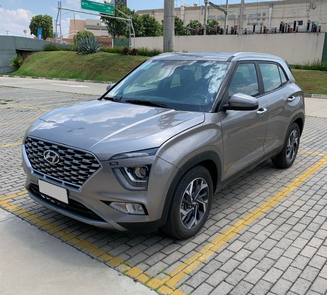  Hyundai Creta Limited 1.6 AT 2021/2022 – Prata – Flex (Álcool/Gasolina) – Funcionando